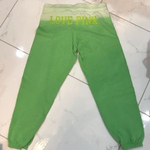 PINK Victoria's Secret Pants - PINK Green sweatpants PINK Victoria's Secret Pants - PINK Green sweatpants